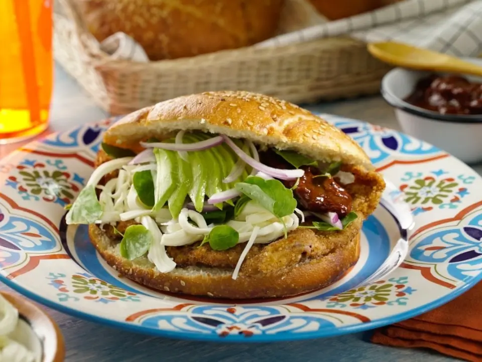 El Placerito's Cemita Poblana — the signature dish